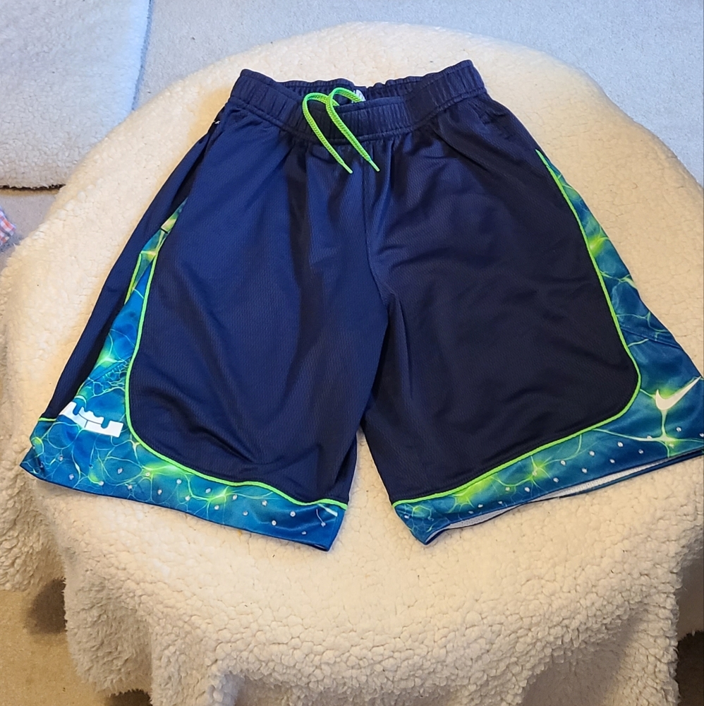 EUC Boys Nike DRI-FIT Blue LeBron James Shorts